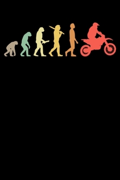 Motocross Fahrer Notizbuch: A5 Liniert 108 Seiten - Retro Motocross Evolution Notizheft - Geschenk f�r Motocross Fahrer