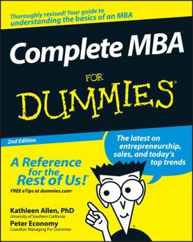 Complete MBA For Dummies (For Dummies (Business & Personal Finance)) - Book  of the Dummies