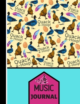 Paperback (music Journal): Beautiful Ducks & Geese Pattern Music Gift: Geese Wildlife Composition Journal for Musicians, Guitarists, Students Book