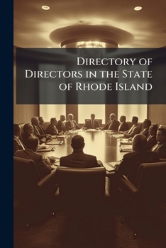 Paperback Directory of Directors in the State of Rhode Island Book