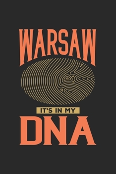 Warsaw Its in my DNA: 6x9 | notebook | dot grid | city of birth | Poland