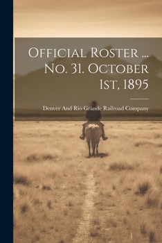 Paperback Official Roster ... no. 31. October 1st, 1895 Book