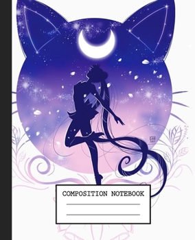 Notebook: Anime Japan Sailor Moon Soft Glossy Cover Graph Paper Pages Book 7.5 x 9.25 Inches 110 Pages