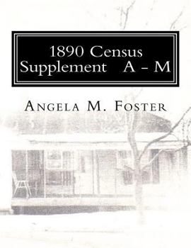 Paperback 1890 Census Supplement A - M Book