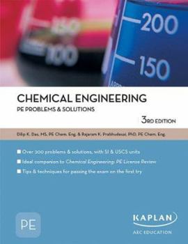 Paperback Chemical Engineering PE Problems & Solutions Book