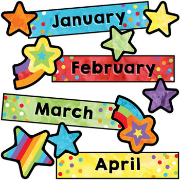 Wall Chart Carson Dellosa Celebrate Learning Months of The Year Mini Bulletin Board Set Book