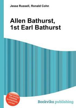 Paperback Allen Bathurst, 1st Earl Bathurst Book