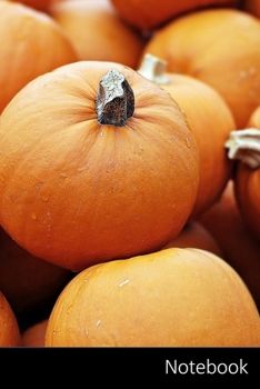Notebook: Calabaza, Otoño, Comida, Fruta Cuaderno / Diario / Libro de escritura / Notas - 6 x 9 pulgadas (15.24 x 22.86 cm), 150 páginas, superficie brillante.