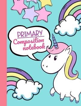 Paperback Primary composition notebook: 10 Dashed Midlines per page - Grades K-2 I Alphabet Tracing Chart inside - 120 pages / 60 sheets - Large Size (8.5x11 Book