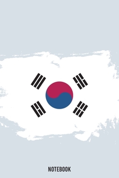 Paperback Korea Flag Notebook: Composition Notebook - College Ruled Notebook - 6 x 9 inches Book