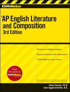 Paperback Cliffsnotes AP English Literature and Composition, 3rd Edition Book