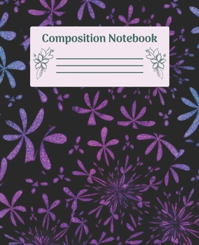 Paperback Composition Notebook: Wide Ruled Notebooks Paper - Composition Notebook (Diary, Journal) 7.5x9.25in 110 Pages Wide Ruled Notebooks Paper Book