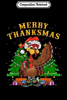 Composition Notebook: Merry Thanksmas - Elf Xmas Santa December  Journal/Notebook Blank Lined Ruled 6x9 100 Pages