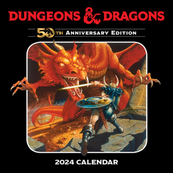 Calendar Dungeons & Dragons 2024 Wall Calendar: 50th Anniversary Edition Book