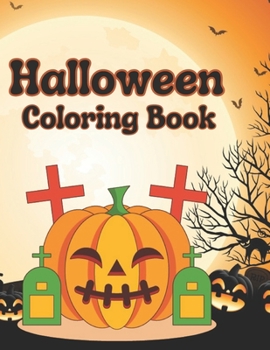 Paperback Halloween Coloring Book: A Halloween Coloring Adventure For Kids Teens And Adults Book