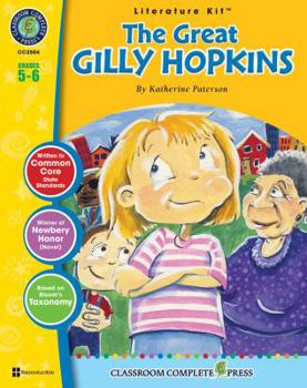Paperback A Literature Kit for the Great Gilly Hopkins, Grades 5-6 [With 3 Overhead Transparencies] Book