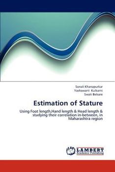 Paperback Estimation of Stature Book