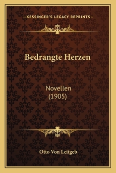 Paperback Bedrangte Herzen: Novellen (1905) [German] Book