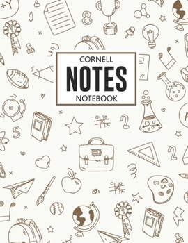 Paperback Cornell Notes Notebook: Science Graph Paper Quad Grid Note Taking System Notebook for Teens Kids Students Girls Woman in Home School Universit Book