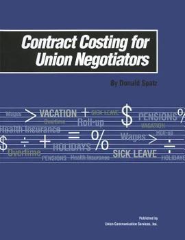 Paperback Contract Costing for Union Negotiators (with CD) Book