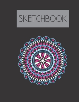 Paperback Colorful Mandala Sketchbook: 200 Page Sketchbook: Artist Edition (8.5x11) Book