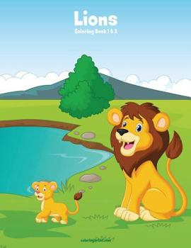 Paperback Lions Coloring Book 1 & 2 Book