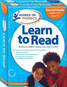 Paperback Hooked on Phonics Learn to Read - Second Grade: Levels 1&2 Complete (Ages 7-8) (4) Book