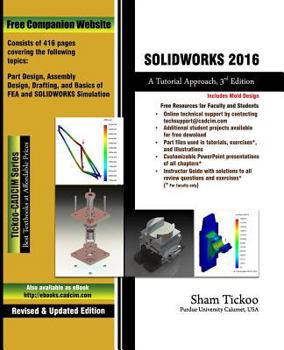 Paperback Solidworks 2016: A Tutorial Approach Book