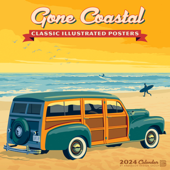 Calendar Gone Coastal 2024 12 X 12 Wall Calendar Book