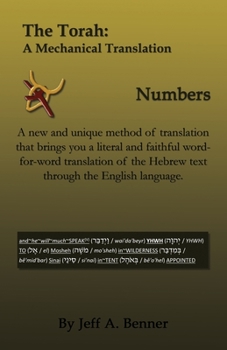 Paperback The Torah: A Mechanical Translation - Numbers Book