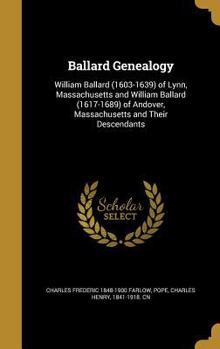 Hardcover Ballard Genealogy Book