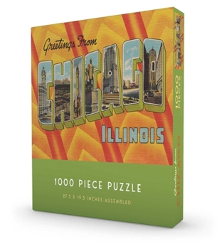 Misc. Greetings from Chicago Puzzle 1000 Piece Book