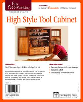 Misc. Supplies Fine Woodworking's High Style Tool Cabinet Plan Book