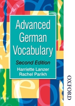 Paperback Advanced German Vocabulary - Second Edition Book