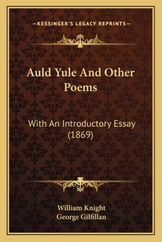 Paperback Auld Yule And Other Poems: With An Introductory Essay (1869) Book