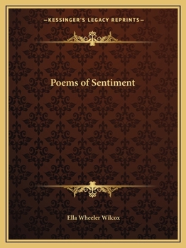 Paperback Poems of Sentiment Book