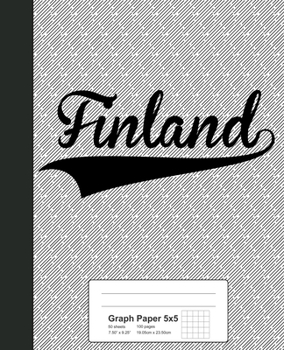 Paperback Graph Paper 5x5: FINLAND Notebook Book