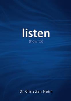 Paperback Listen: (how To) Book