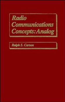 Hardcover Radio Communications Concepts: Analog Book