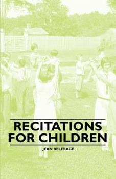 Paperback Recitations for Children Book