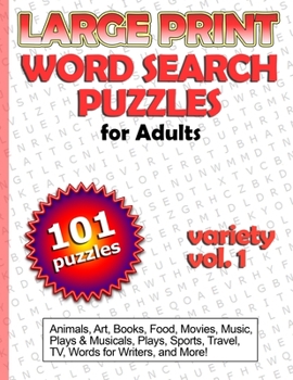 Paperback Large Print Word Search Puzzles for Adults [Large Print] Book