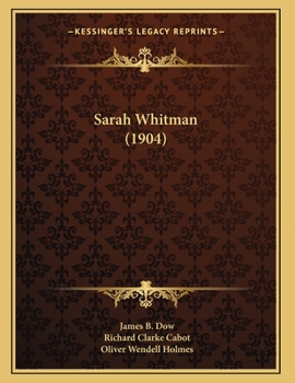 Paperback Sarah Whitman (1904) Book
