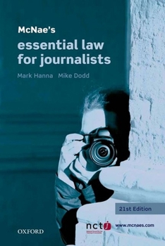 Paperback McNae's Essential Law for Journalists Book