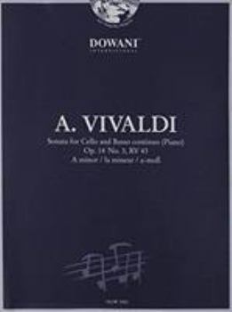 Paperback Vivaldi: Sonata for Cello and Basso Continuo in a Minor, Op. 14, No. 3, RV 43 Book