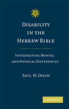 Hardcover Disability in the Hebrew Bible Book