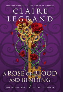 Hardcover A Rose of Blood and Binding [Large Print] Book