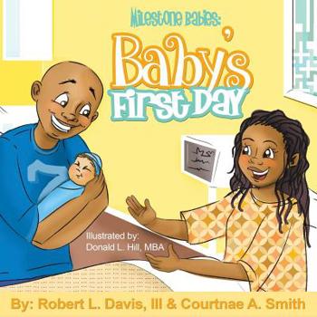 Paperback Milestone Babies: Baby's First Day Book