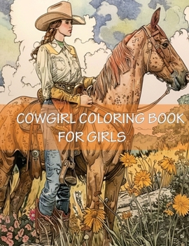 Paperback Cowgirl Coloring Book For Girls: Western Country Cow Girls With Cowboy Boots, Hats, Horses and More for the Girls Book