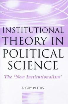 Paperback Institutional Theory in Political Science Book