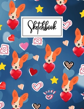 Sketchbook: Cute Corgi Cartoon Sketchbook (8.5 x 11 Inches) For Her Or Him Boyfriend Girlfriend Women Wife Husband For Drawing & doodling - Perfect ... Ideas For Corgi butt Lovers & Dog Owners.
